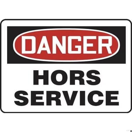 Accuform OSHA DANGER SAFETY SIGN  OUT OF FRMEQT002VA FRMEQT002VA